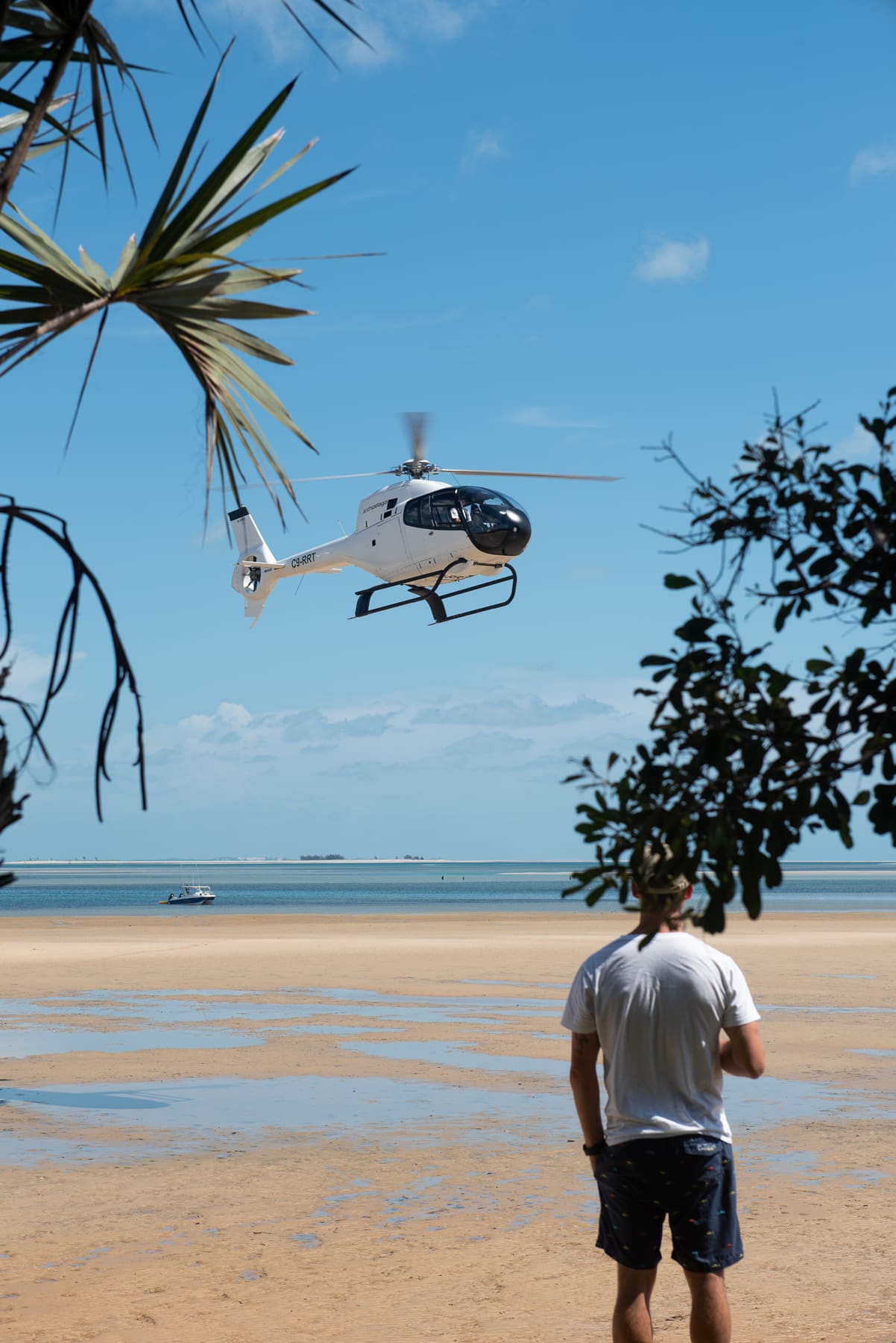 Aerial view from an Archipelago Charters helicopter